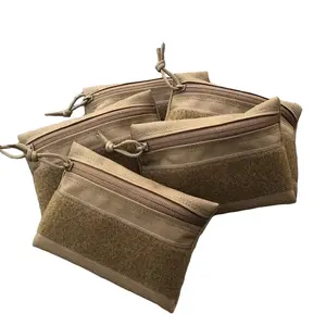 Nylon Throw Pouch Parts Bag Organizer with Drawstring Closure & Zipper for Storage Needs - 1000D Cordura Mil-Spec Zipper - Available in Multiple Colors & Sizes