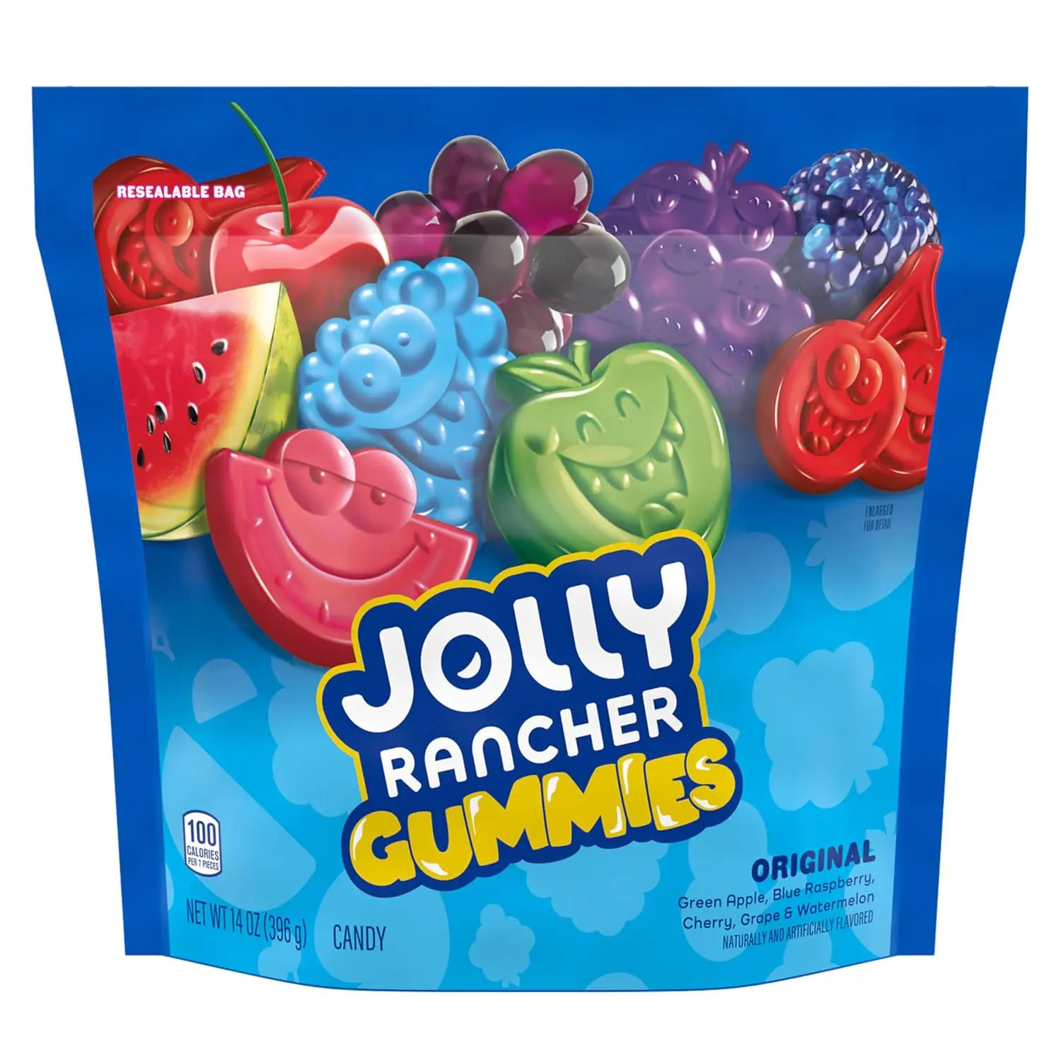 JOLLY RANCHER Assorted Fruit-Flavored Gummies Candy, 14 oz Bag
