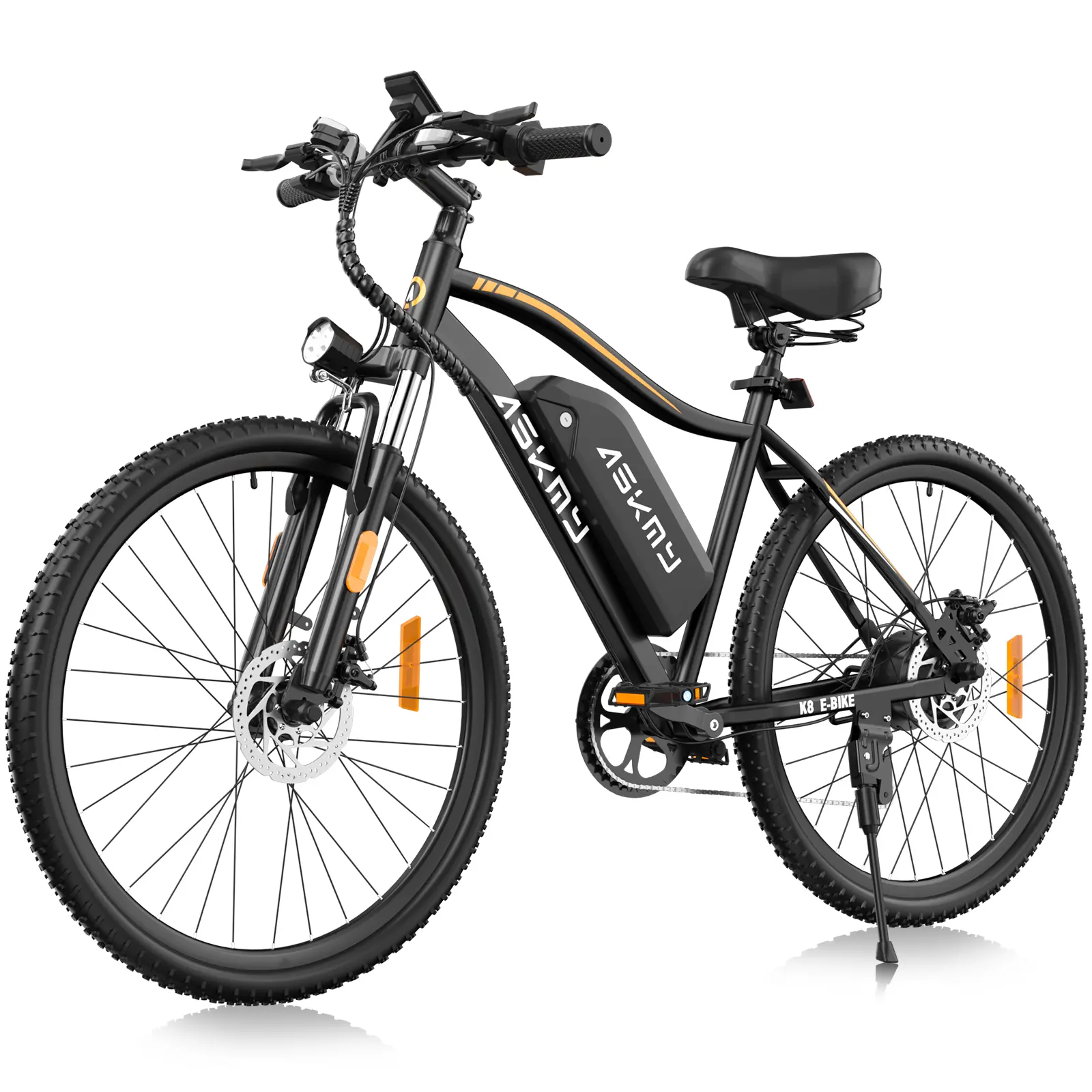 High-Performance Electric Bike for Adults – 24MPH Aluminum Motor | Lightweight 26" E-Mountain Bike | 7-Speed Gear | Long-Range Removable Battery | Front & Rear Brake | Front Suspension | UL Certified | Perfect for City & Trail Riding