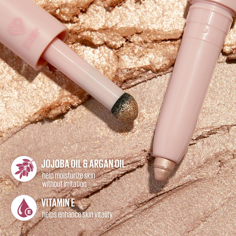 Kaja Wink Dazzle | Dual-ended creamy Eyeshadow Stick with Glitter, 'Aegyo' makeup look, Smudge proof, Creamy & blendable formula, Multi-Stick | Vegan, Cruelty-Free