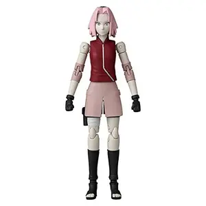 Bandai Anime Heroes Haruno Sakura Collectible Action Figure, 14+, 0.33 lb, Multicolor