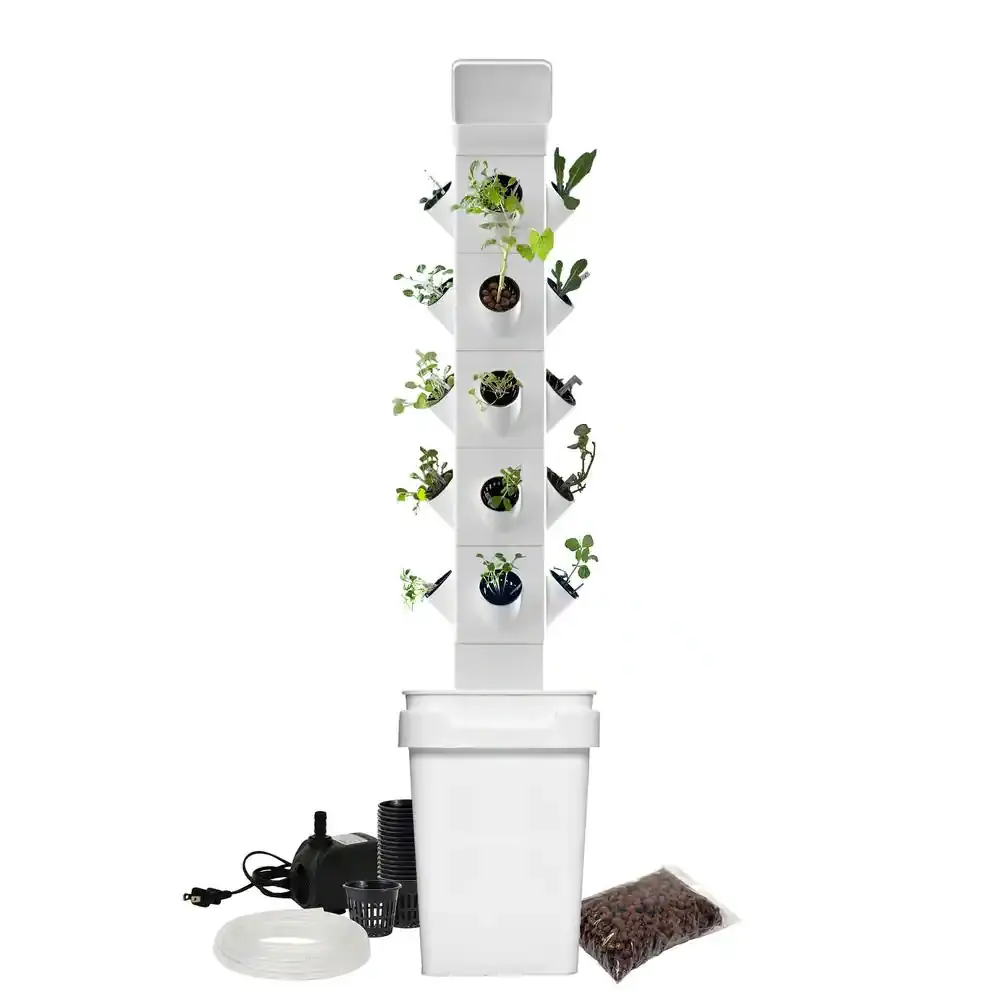 Vertical Hydroponic Garden Tower System Indoors and Out exo