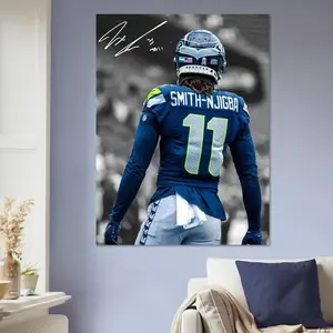 Jaxon Smith-Njigba Poster, Signed Football Poster - Sports Print - Best Gift (No Frame)