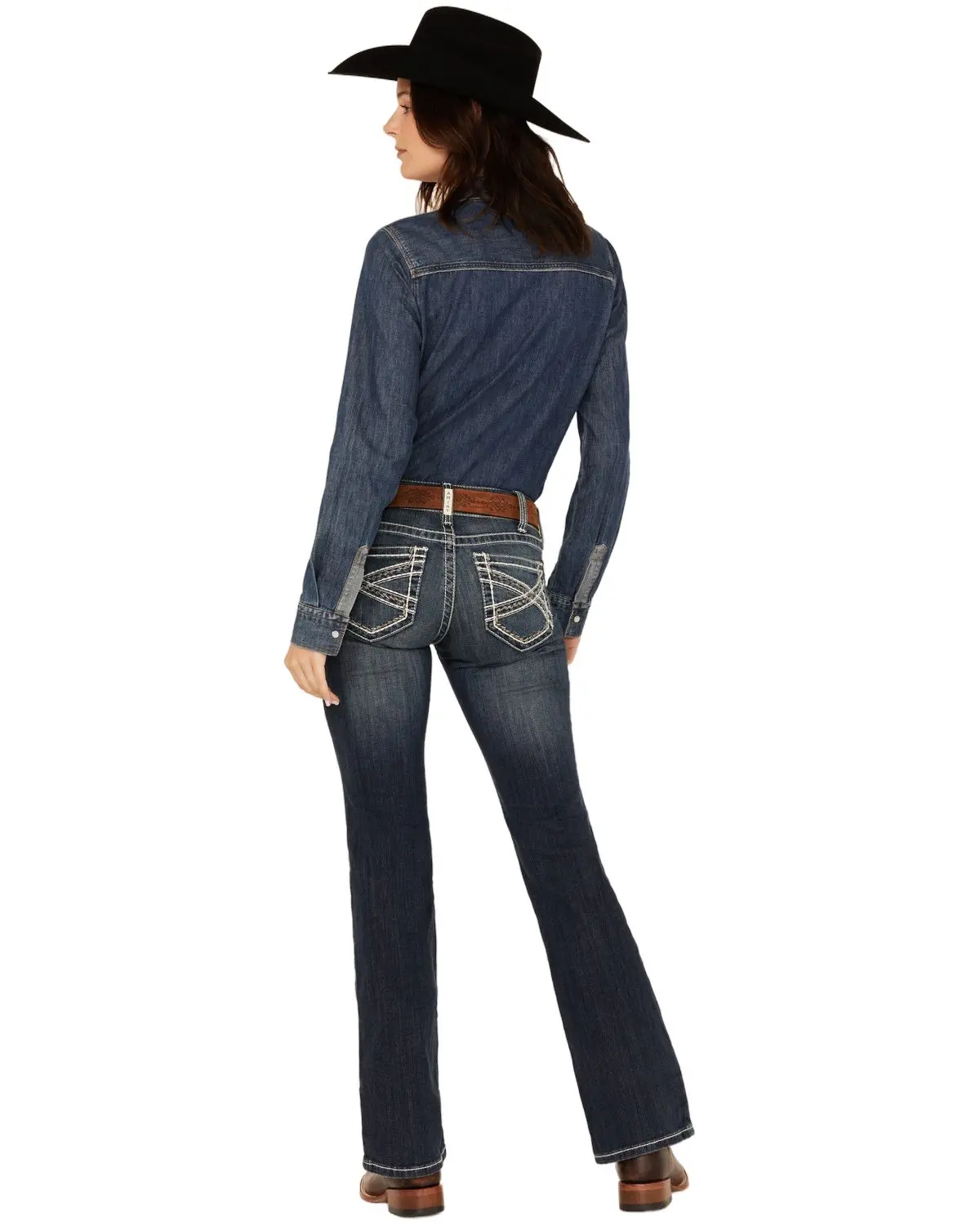 Ariat Women's Women'S Mid Rise Stretch Entwined Boot Cut Jeans - 10017510