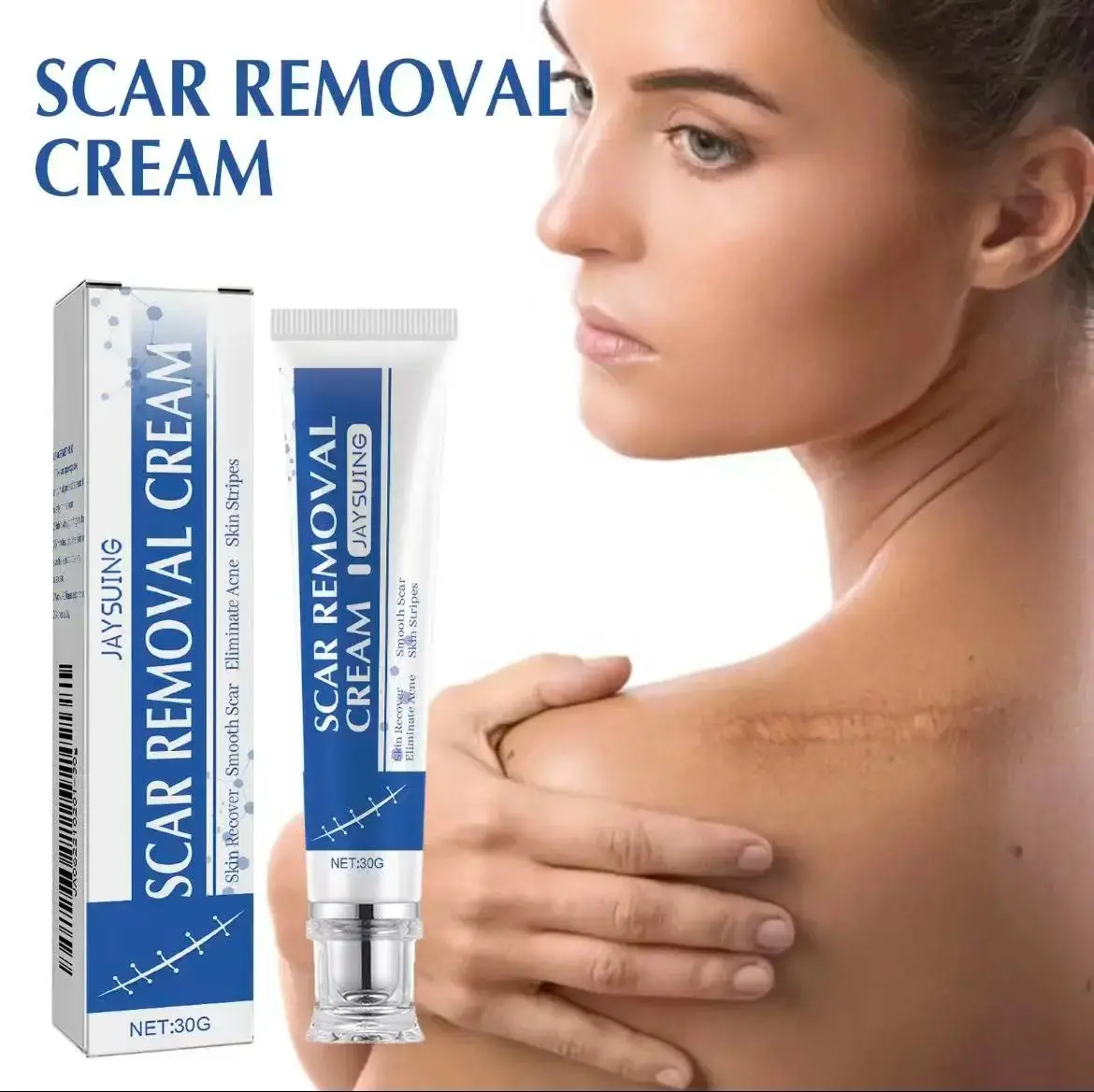 Silicone Skin Repair Gel for Face & Body, Improves Appearance of Acne, Burn and Old Skin Marks, Skin Smoothing Daily Care