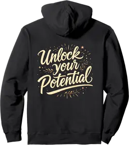 Unlock Potential Personal Development Growth Mindset Pullover Hoodie - Emmacole Shop 49B0DGCZX4FC