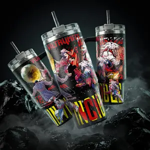 Thragg x Battle Beast Invincible Viltrumite Battle 40 oz Vacuum Insulated Tumbler with Handle Straw Omni-Man Comic Book Action Graphic Keeps Drinks Hot/Cold 12H+ 18/8 Stainless Steel Travel Superhero Fans & Comic Readers Aesthetic Merch