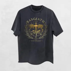 Comfort Colors Basgiath War College Shirt, Dragon Rider Tee, Fourth Wing Book Shirt, Fantasy Book Shirt, Die Or Fly T Shirt, Bookish Reader Tee, Vintage Fantasy Shirt, Casual Fit Tee, Trendy Graphic Shirt