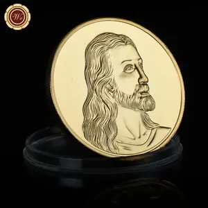 Jesus Last Supper Lucky Coins  Commem Mannequin Head Oration Coin Religious Artistry Easter Activity Supplies Decor Decoration Ornaments Gift Golden