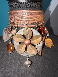 Pistols & Petals Handmade Leather Choker