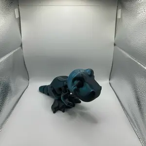 3D Printed Jumbo 10” T-Rex (Blue/Black)