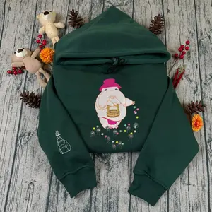 Radish Spirit Spirited Away Embroidered Sweatshirt, Soot Sprites Embroidered Hoodie, Ghibli Aesthetic Graphic Unisex Shirt, Anime Gift