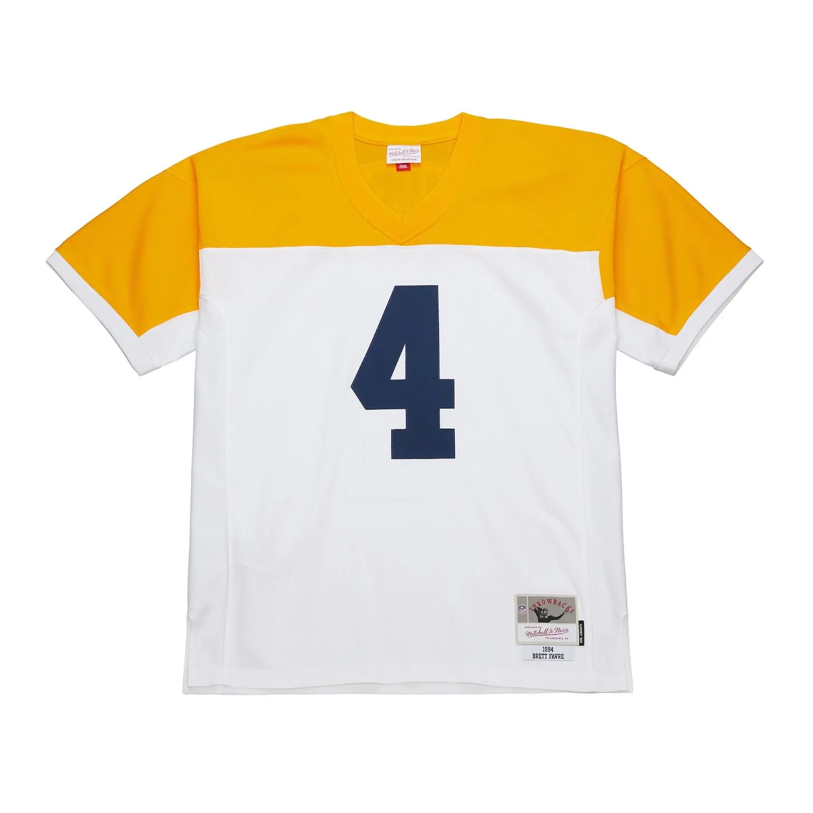 Brett Favre Green Bay Packers 1994 White Legacy Jersey NFL Throwback Mitchell & Ness