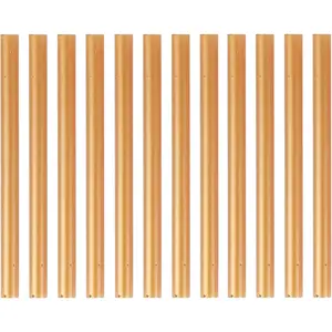 12 PCS Colored Hot Glue Sticks, Mini Hot Melt Adhesive Glue Stick for DIY Art Craft, 7 x 100mm, Gold