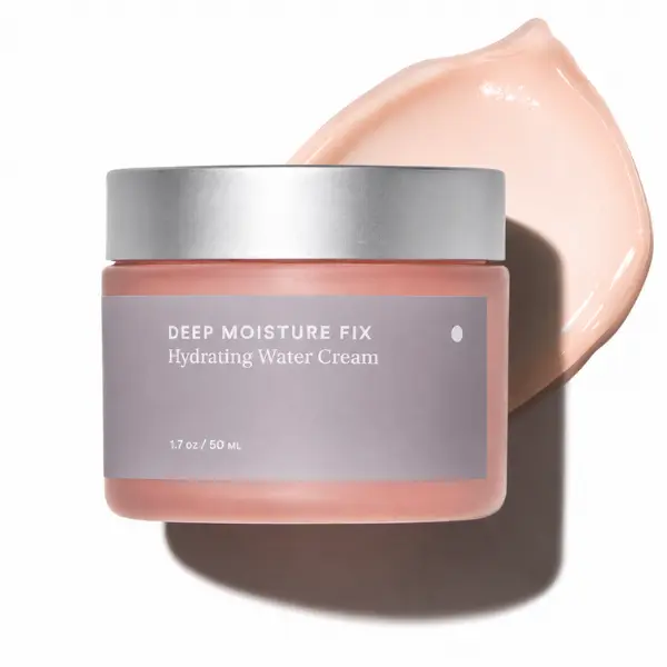 Deep Moisture Fix Hydrating Water Cream with Hyaluronic Acid & Aloe – Fragrance-Free Gel Moisturizer Hydrate Daily Lightweight Radiant Moisturizing