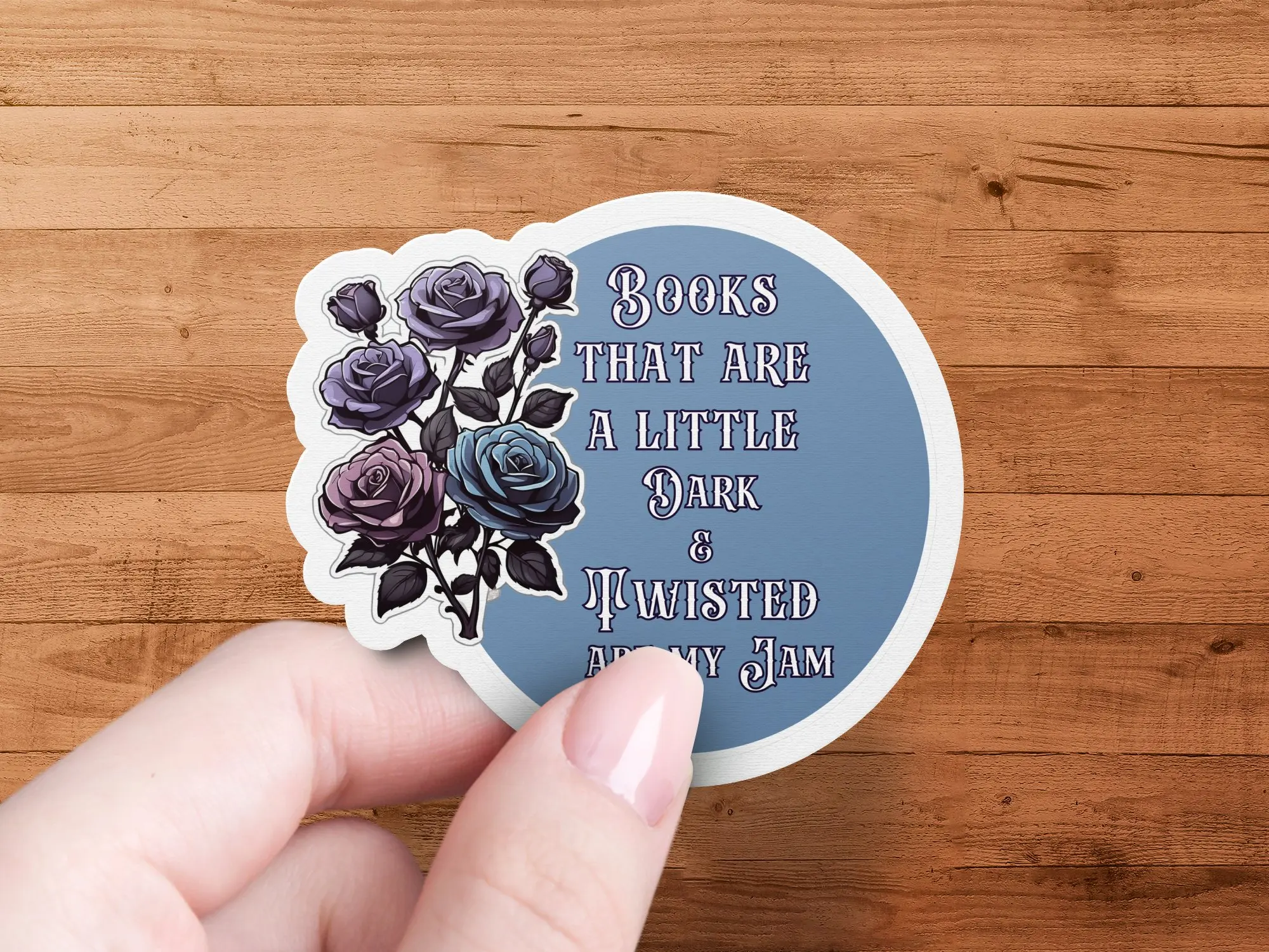 Dark and Twisted Books-My Jam-Gothic Sticker-Horror Reader-Dark Romance Reader-Book Lover-Bookish Sticker Vinyl Decal Decorative