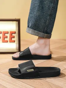 Trendy Men's Luxury Casual Slides, Slipper, Breathable PVC Thick-Soled Beach Shoes, Cloud Cushioning for Summer Outdoor Wear