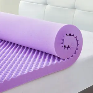 SINWEEK Egg Crate Memory Foam Mattress Topper, Soft Mattress Pad for Back Pain Relief, Egg-Shaped Design for Support,  Breathable Cooling Gel Memory Foam, Cooler Sleeping Surface, Durability and Tear Resistance, CertiPUR-US Certifie soft mattress