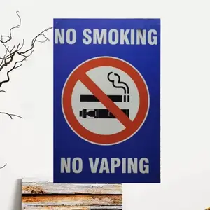 No Smoking Sign, No Smoking Sign for Home, Office, School, Restaurant, Bar, Coffee Shop, Wall Decor, Wall Art, Home Decor