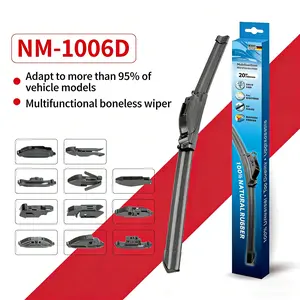 20inch - 1-piece windshield wiper blade, suitable for my car, universal J/U hook, natural rubber, high-quality car replacement front wiper blade, quiet and comfortable, stable and durable, easy to install