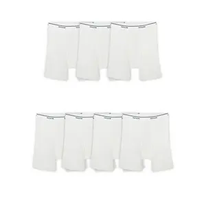 Fruit Of The Loom Mens Coolzone Fly White Boxer Briefs 7 Pack