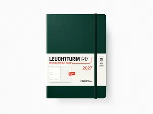 2027 Leuchtturm 1917 Weekly Planner & Notebook - FOREST GREEN Dotted