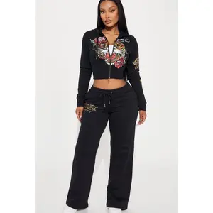 Ed Hardy Retro Tiger Zip Pant - Black 8