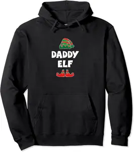 Daddy Elf Funny Humor Family Christmas Pajamas Pullover Hoodie - Phoebeumba Shop 56B09LQZCL33