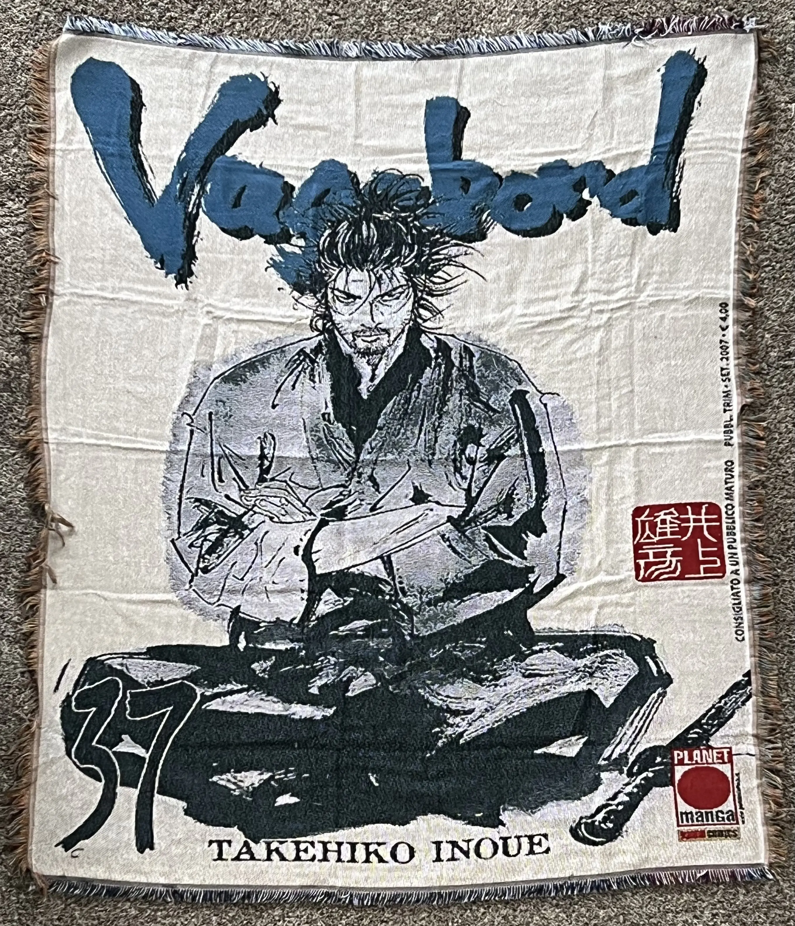 Vagabond Japanese Anime Tapestry Blanket / Wall hanging / Decor