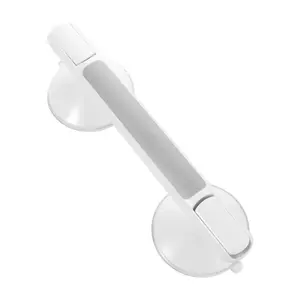 1 Pack Handrail Suitable for Tile Glass  Hard Plastic Surfaces No Drill Non Slip Suction Cup Grab Reusable Retro Bathroom Shower Rail for Bath Kitchen Toilet Suitable