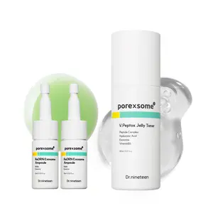 Dr.nineteen PoreXsome ReDRN Ampoule & V.Peptox Jelly Toner, Pore Tightening & Firming, Korean Skincare