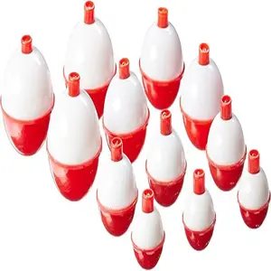 Versatile 12-Piece Snap-On Fishing Floats Assortment - Durable and Easy-to-Use Floats for All Your Fishing Needs - Ideal for Beginners and Experienced Anglers Alike