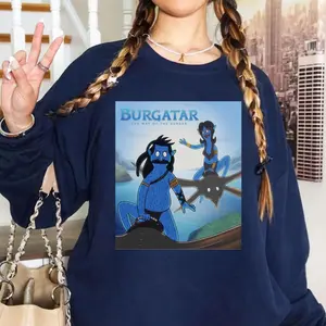 Blue Grillmaster Parody Sweatshirt Hoodie, Funny Cartoon Mashup TShirt