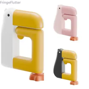 Cute Thinking Duck Backpack Hook | Adjustable Desk Edge Hanging Organizer, Kawaii Desk Accessories for Classroom & Home Storage