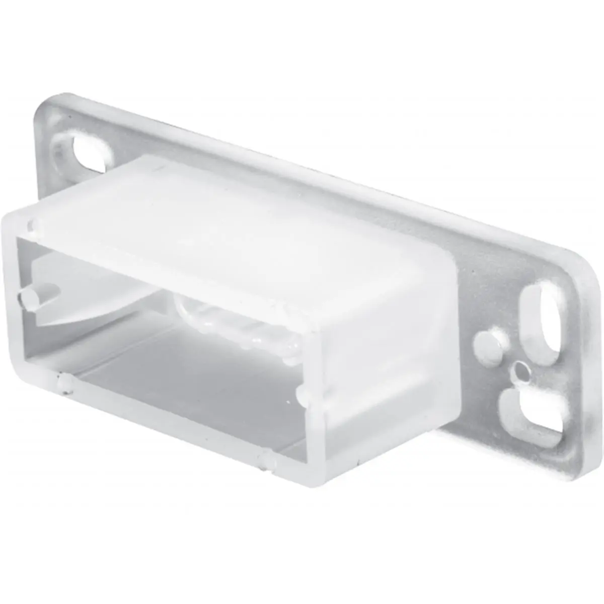 212 MAIN R7145 Drawer Track Back Plate, White Replacement Component for Cabinet Slides, Drawer Hardware Repair Part