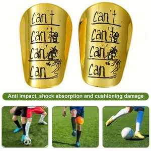 Electroplated Insert Shin Guards for Football Matches, Adult Youth Sports Leg Protection, Competition Soccer Shin Pads