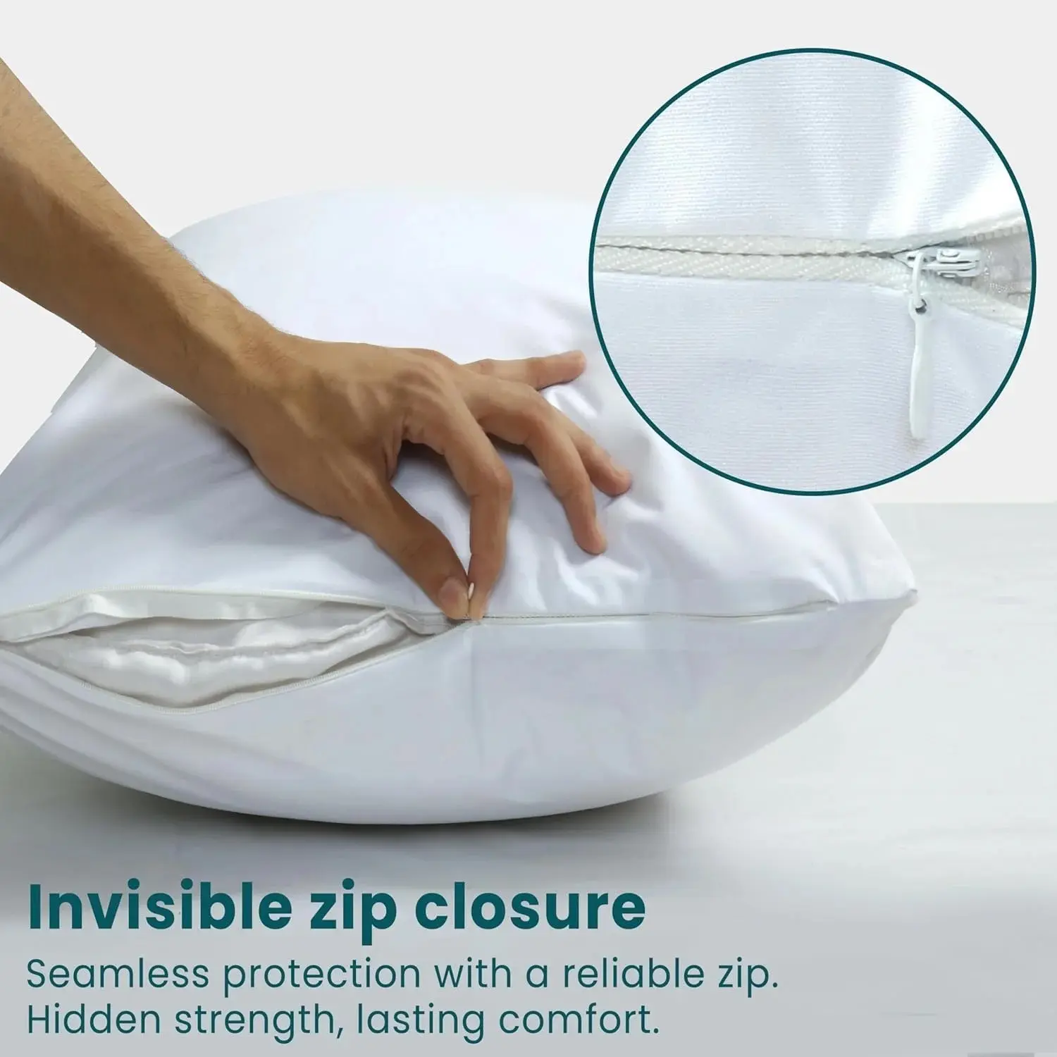 Embroidered Pillowcase Pack (2 or 4 Count) - Standard Size 20 x 28 Inch Cooling Bedding Pillow Covers, Ultra Soft, Breathable, Hypoallergenic, Wrinkle Resistant, Washable, Durable, Embroidery, Fade Resistant