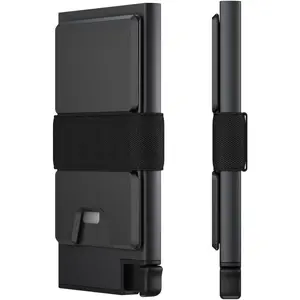 Cardholder Wallet for Men | Metal Wallets with RFID Blocking Layer | Slim & Minimalist  Wallet with Push Button for Quick Card Access