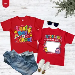 Last Day of School Autograph Shirt, Kids Graduation 2025 - 2026 Shirt, End Of School Year Shirt