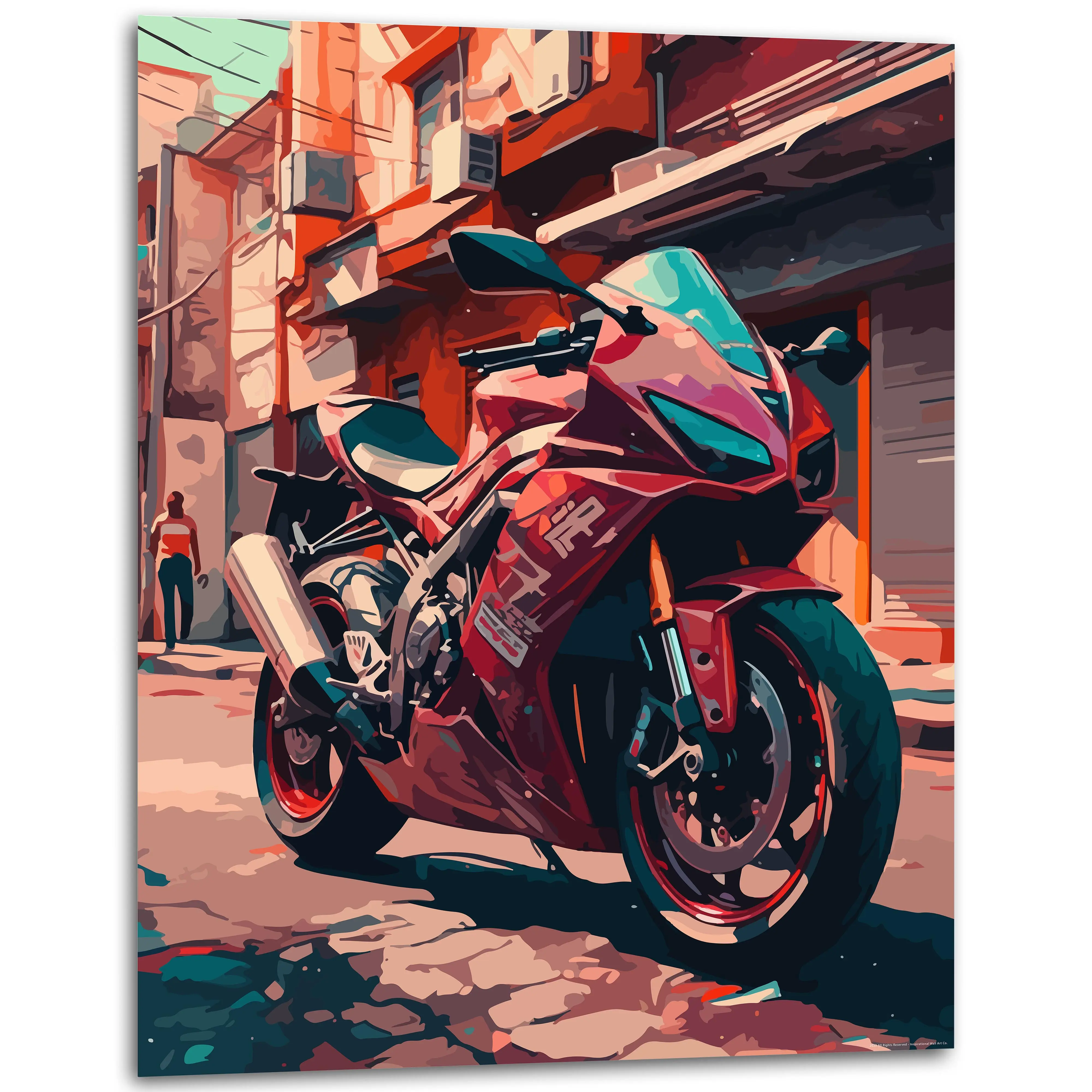 Streamline | CBR600RR Motorcycle Gifts for Men - Sportbike Decor - Poster for Garage - Motorcycle Prints - Motorcycle Art | 11x14 Inches Unframed Artistic Wall