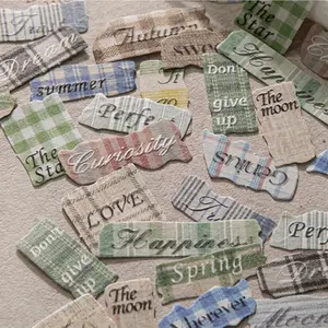 40 Sheets/pack Paper Series Special Paper Embossed Stickers Pack Art Stickers DIY Handmade Scrapbook Diary Cards Album Frame Desk Calendar Phone Case