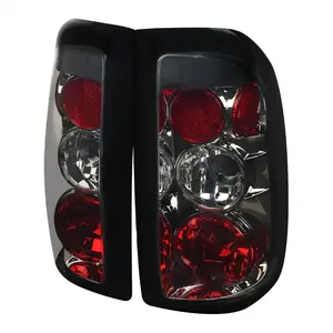 1997-2004 Dodge Dakota Tail Lights (Chrome Housing/Smoked Lens)