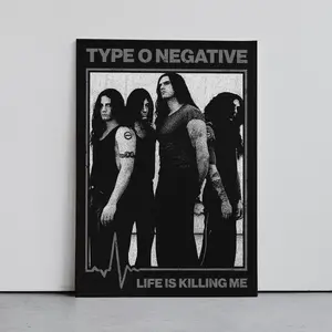 Type O Negative Poster, Music Wall Art, Band Cover Graphic, Gothic Metal Poster, Doom Metal Poster, Goth Poster, Art Print