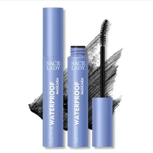 SACE LADY Black Mascara, Waterproof Volume Lengthening Eyelashes Mascara, Long Wearing Natural-Looking Smudge-Proof No Clumping Eye Makeup