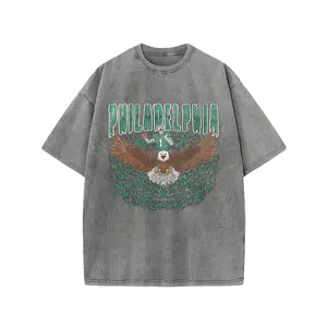 Dapeng Bird, Flying Eagle, Fun Prints, Rugby Players, Men'S Short-Sleeved T-Shirts In Summer, Outdoor Sports Tops, Daily Wear, Retro Washing, Pure Fabric, Soft, Comfortable, Casual, Loose And Fit.