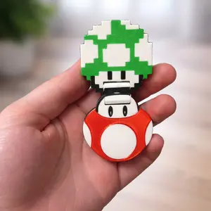Mushroom Slider – Power-Up Charm fidget toys