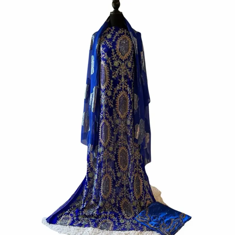 Royal Whispers Unstitched 3-Piece Chiffon Dirac, Ideal for Weddings and Gatherings