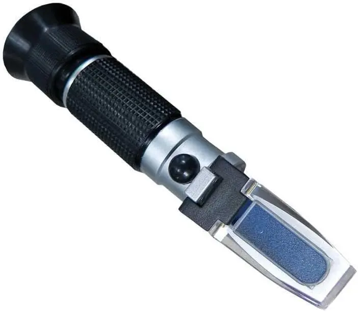 Professional Honey Refractometer | High-Precision Moisture & Brix Meter for Beekeeping | 12% to 27% Honey Moisture Range | Durable Metal Build with Rubber Grip