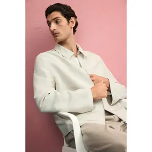 H&M Regular Fit Linen-blend jacket