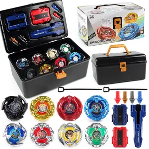 Bey X Spinning Toy Kit Gyro Metal Battle Tops with Launchers Organize Box Set Gift jollibee beyblade Circle Multifunction